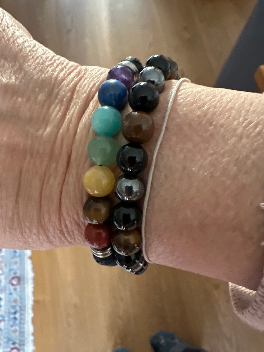 Customer photo review of 7 Chakra Edelstein Armband (One Chakra)