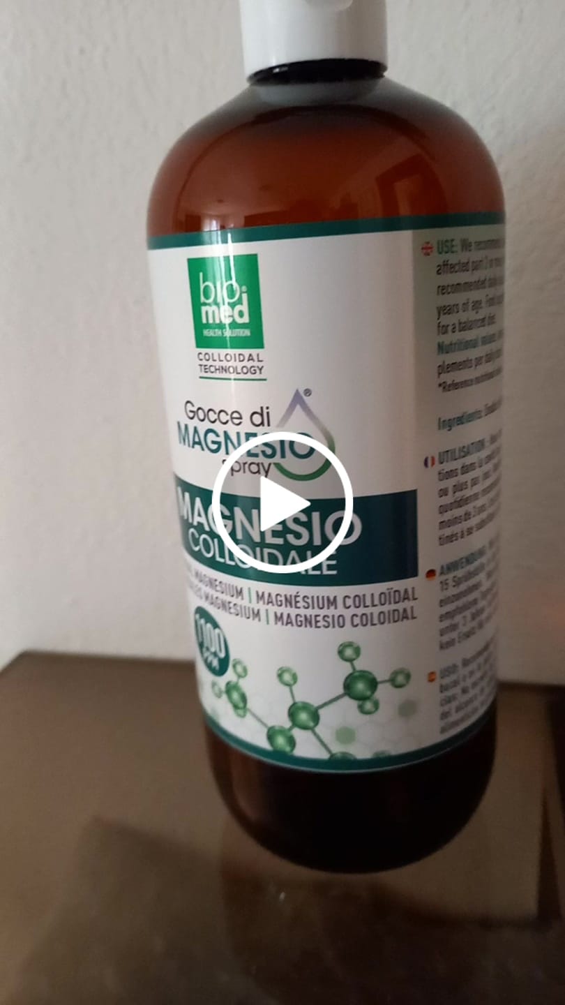 Customer video review of Magnesio colloidale spray sublinguale 1100 ppm - 500 ml