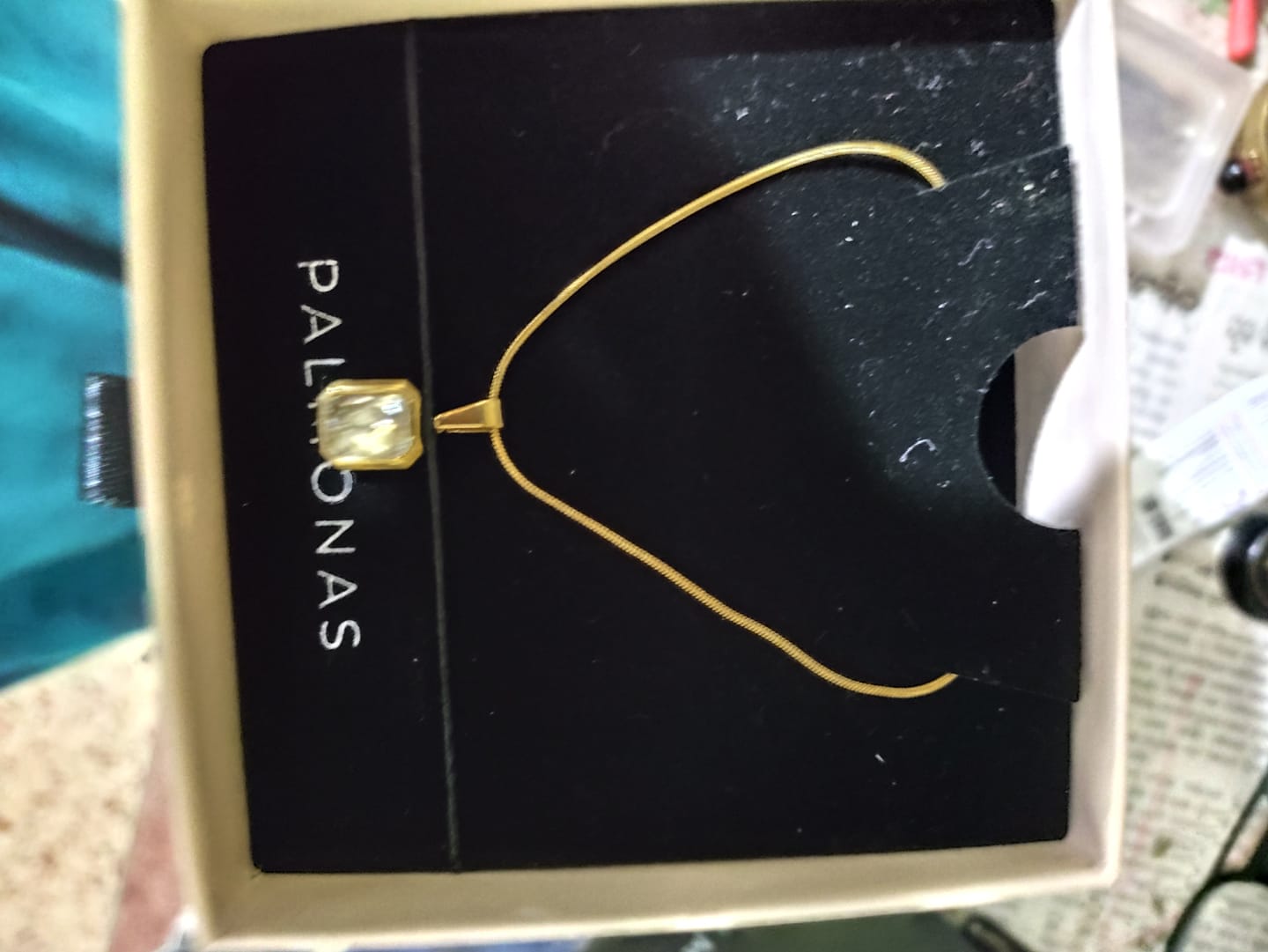 Customer photo review of Everyday Exquisite Yellow Stone Gold Necklace