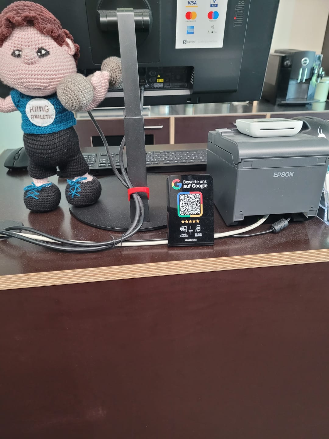 Customer photo review of Google Bewertung Aufsteller mit NFC & QR