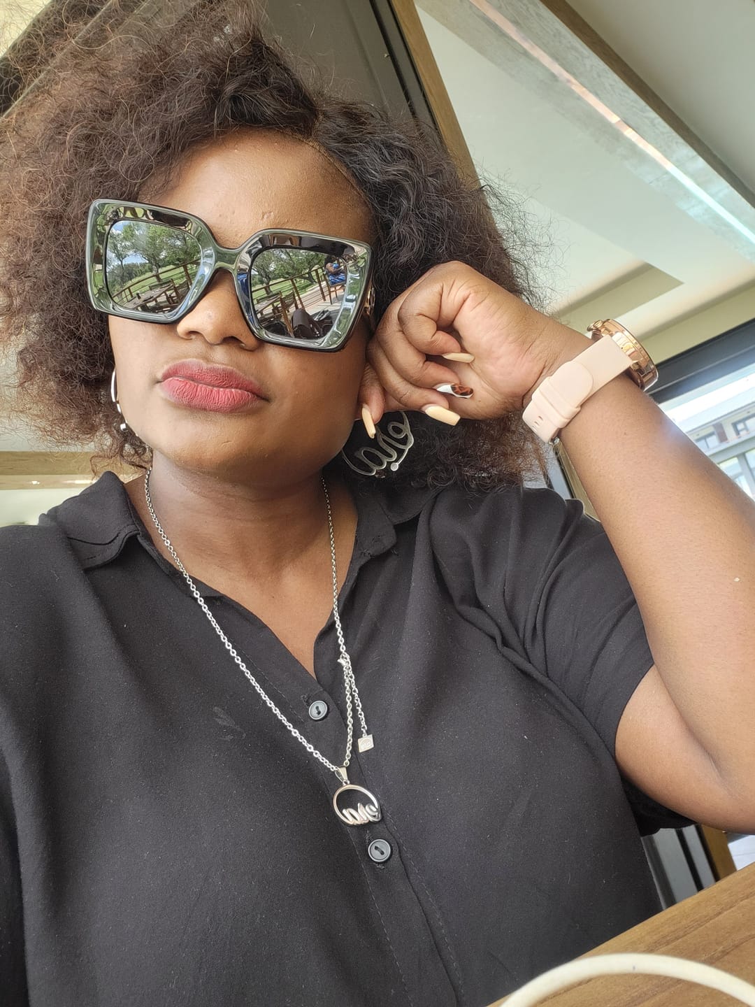 Customer photo review of Silver Era Necklace