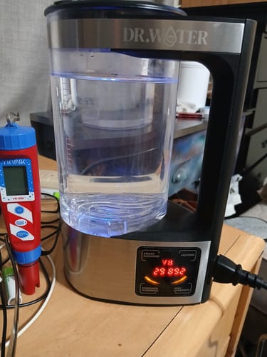 Customer photo review of HydroPitcher 68oz – Glass Hydrogen Pitcher with Chlorine Removal