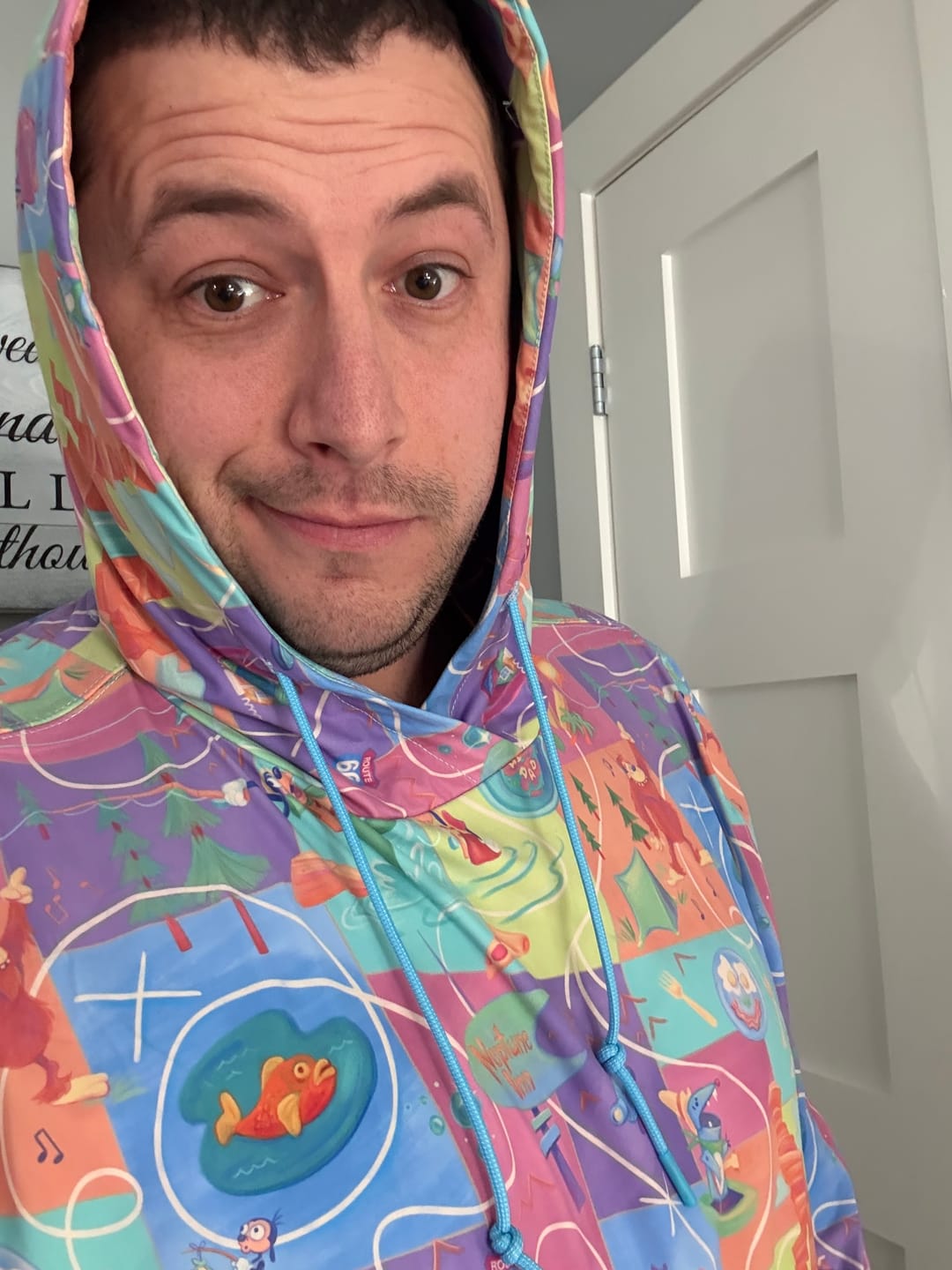 Customer photo review of Disney’s A Goofy Movie "The Open Road" – Performance Hoodie