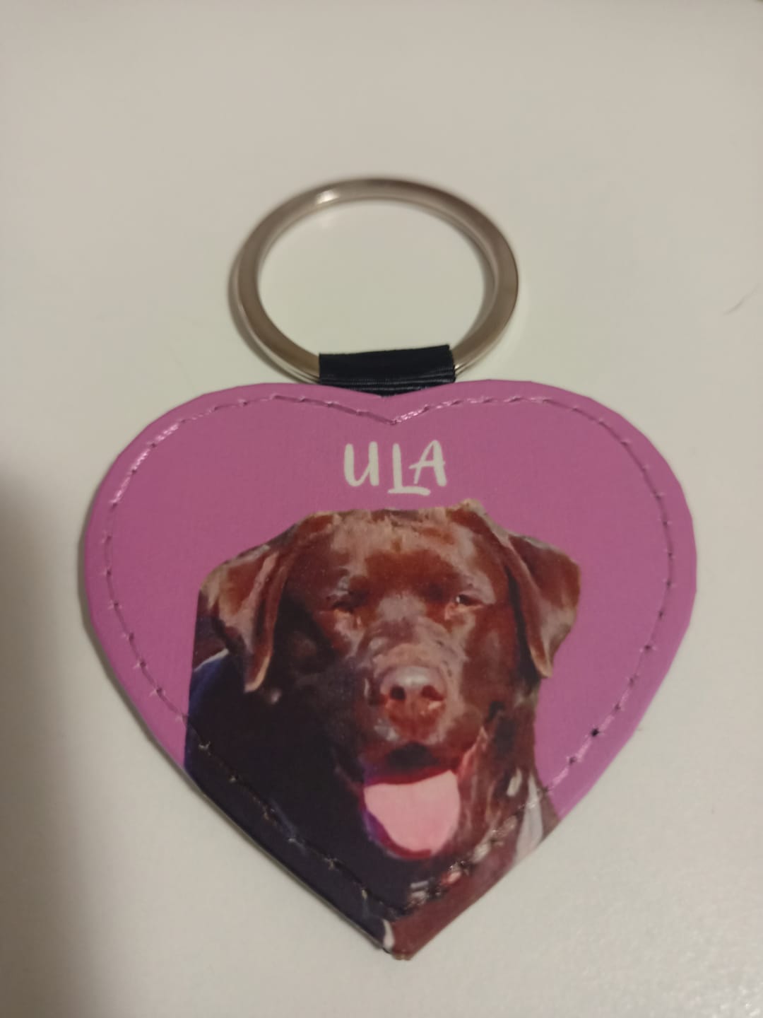 Customer photo review of Ritratto animale domestico - Portachiavi personalizzato