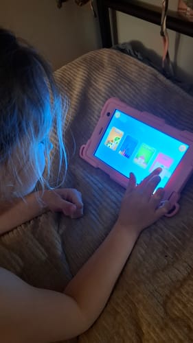 Fotorecensie van een klant over DEPLAY Kids Tablet SMART 5 | Beste Kindertablet | Blauw of Roze