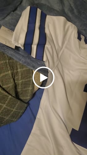 Customer video review of Men's Dallas Cowboys Roger Staubach Mitchell & Ness White Legacy Replica Jersey1