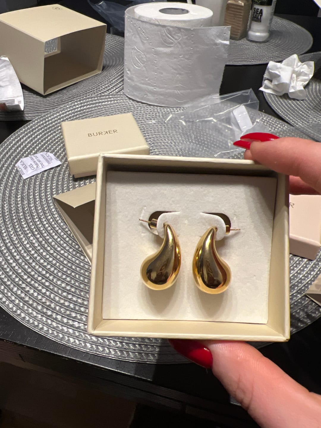 Customer photo review of Britt Earrings