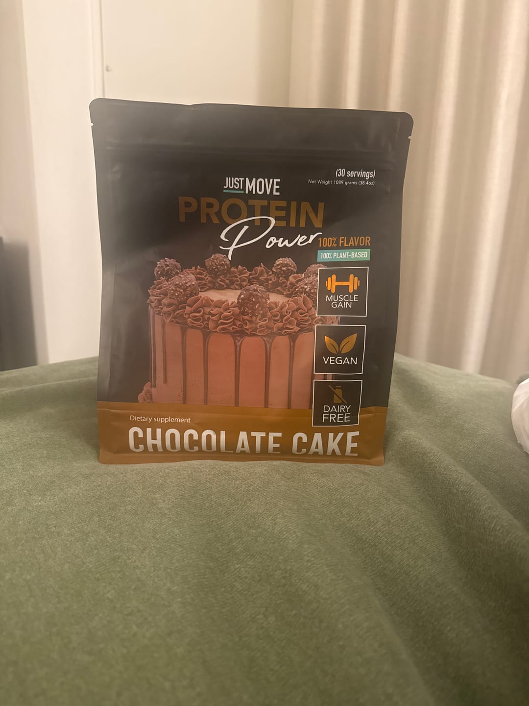 Customer photo review of Chocolate Cake Protein