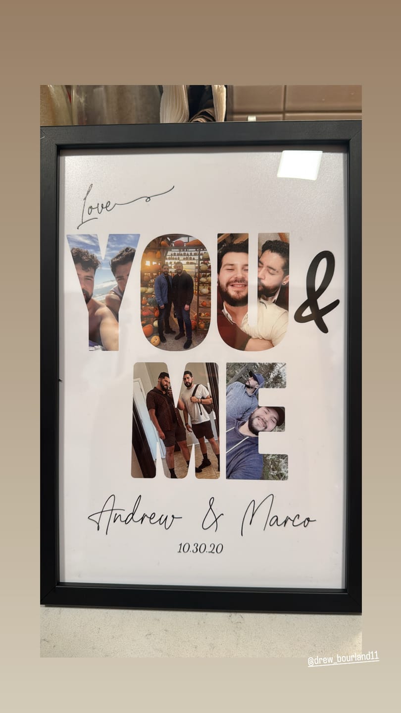 Customer photo review of You & Me - Personalized Poster