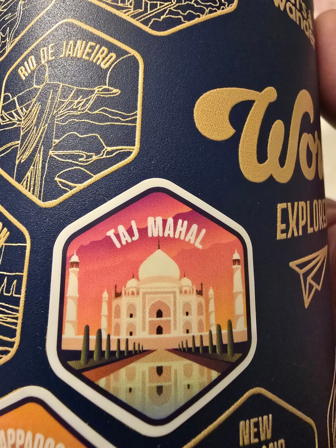 Customer photo review of Lets Wander - Extra World Explorer Sticker Set
