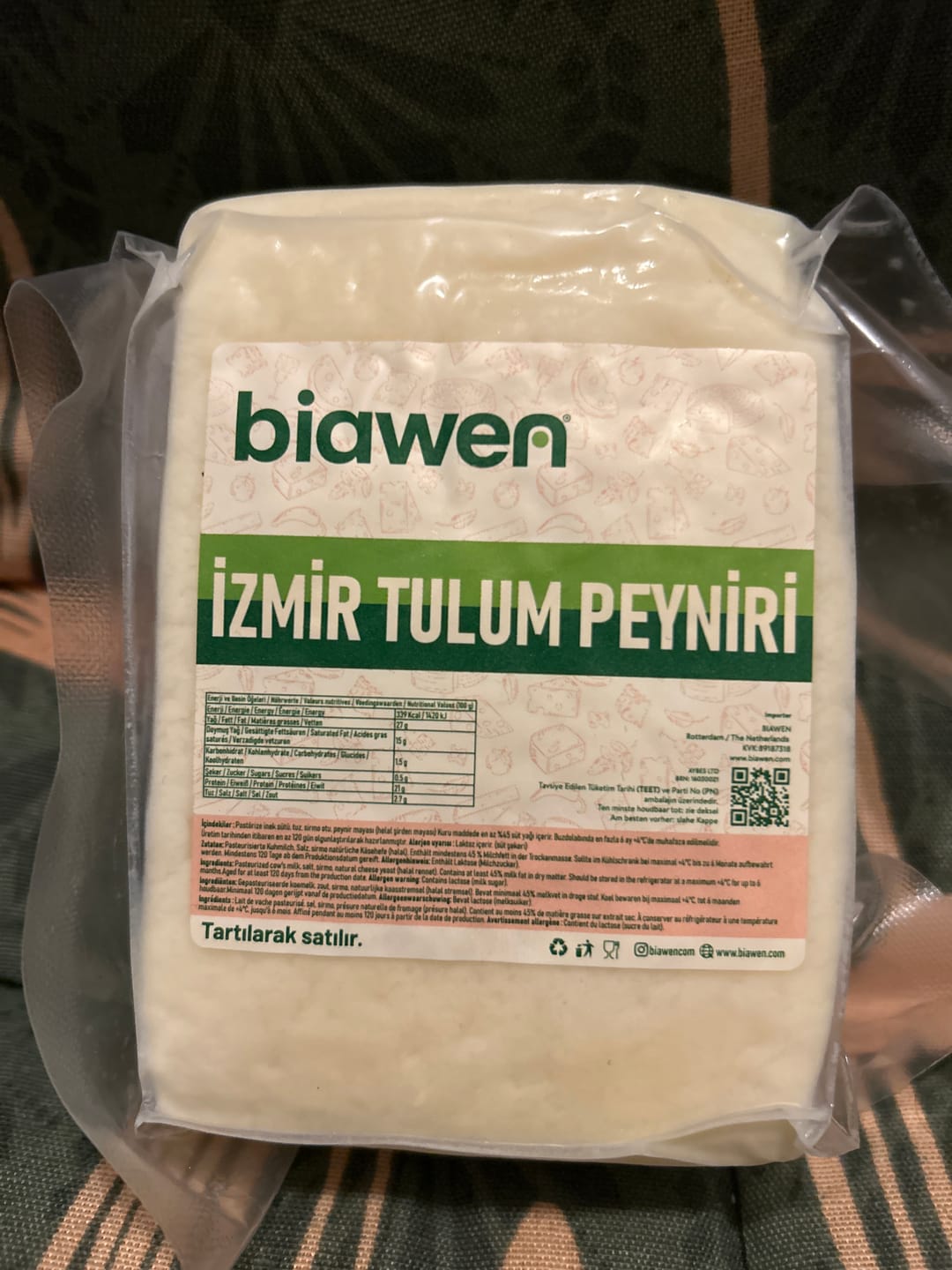 Customer photo review of İzmir Tulum Peynir 400 gr