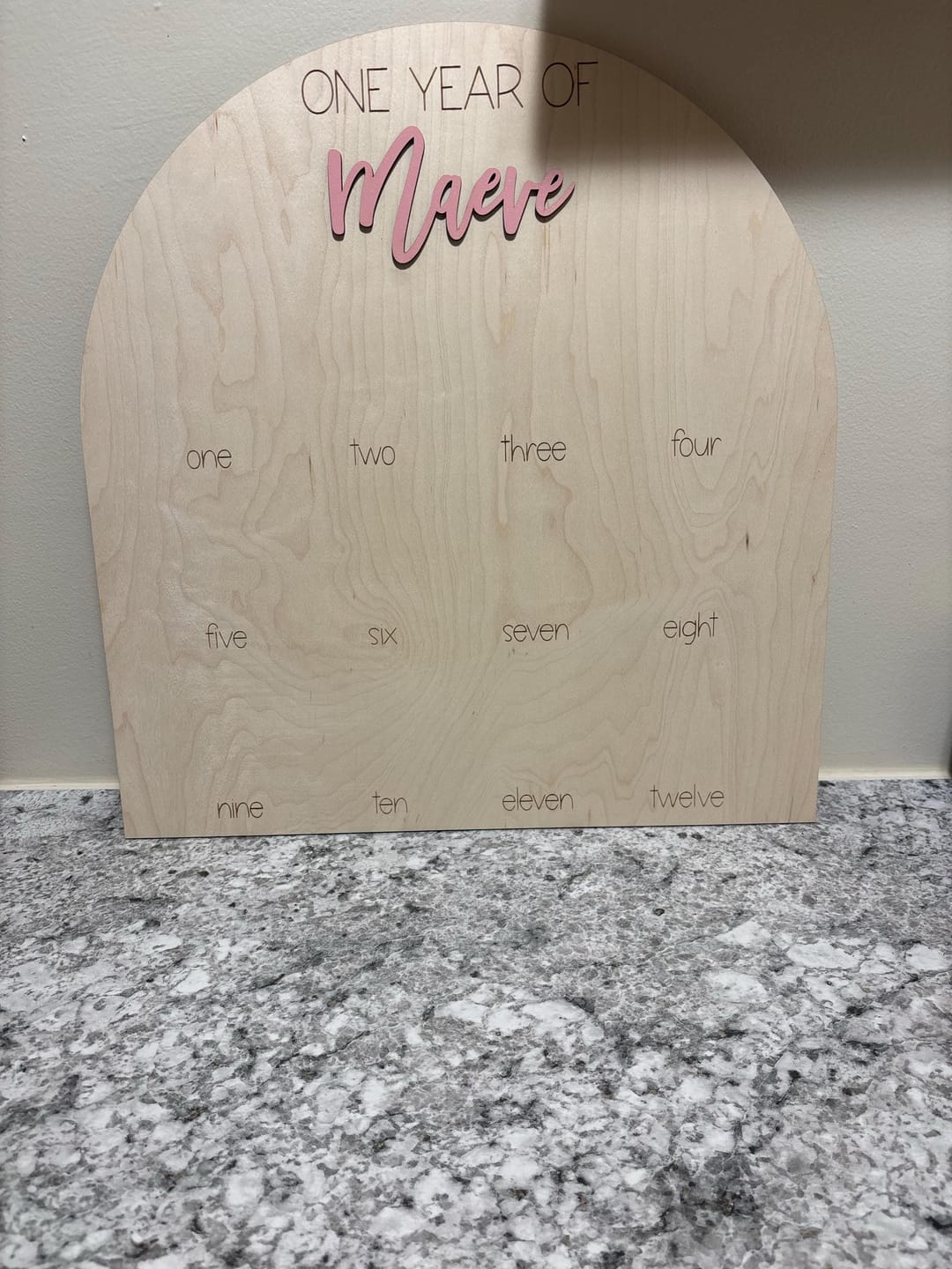 Customer photo review of One Year Of Photo Board