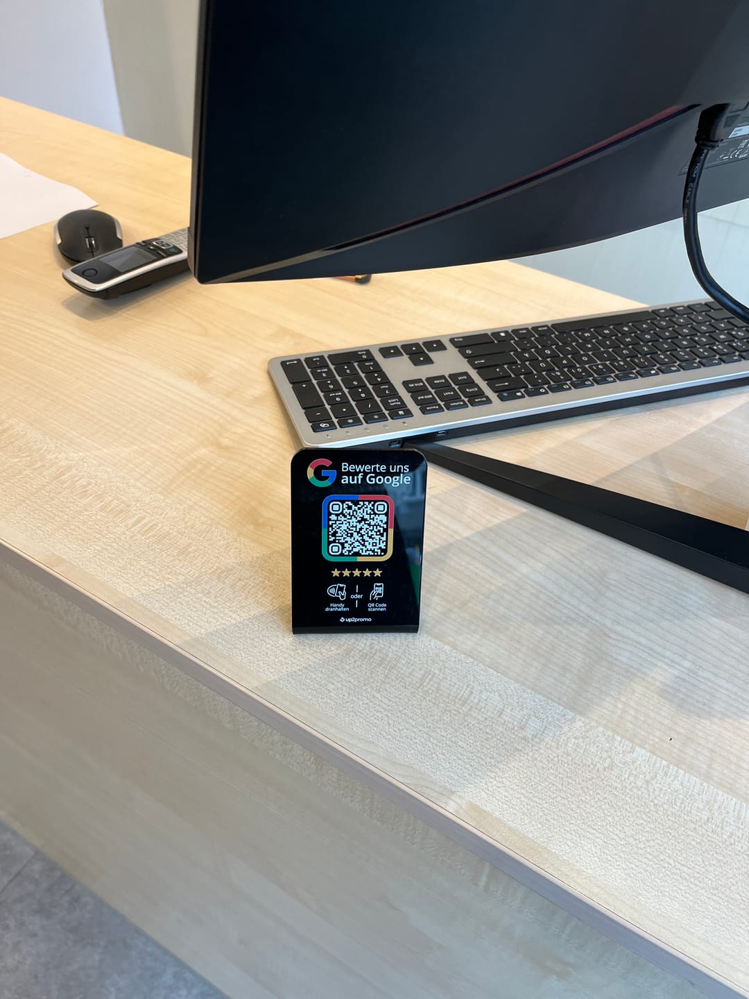 Customer photo review of Google Bewertung Aufsteller mit NFC & QR