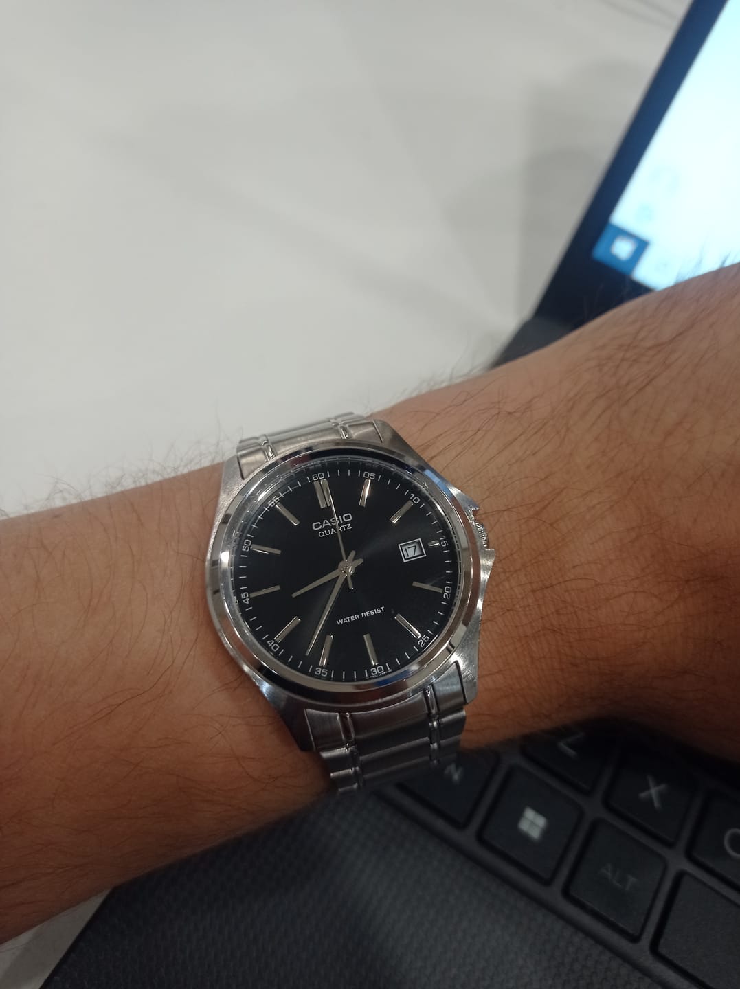 Customer photo review of Reloj Casio Análogo MTP-1183A-1A Negro Acero Inoxidable