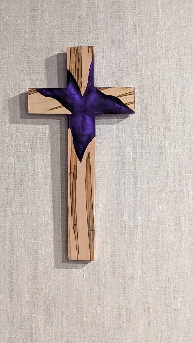Customer photo review of 12x6x1" Cross Silicone Mold For Epoxy Resin - Medium Cross Mold