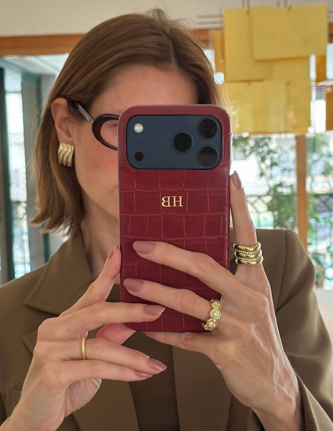 Customer photo review of Signature Croc Phone Case