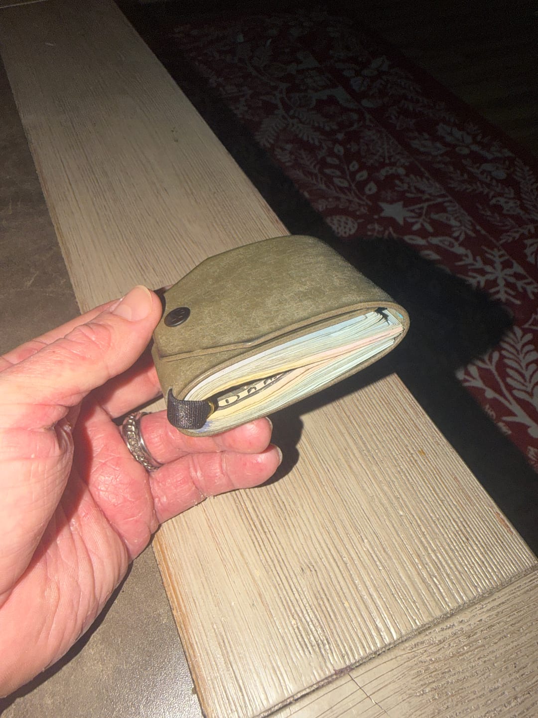 Customer photo review of The Cash Wrap (with brass magnetic clasp)
