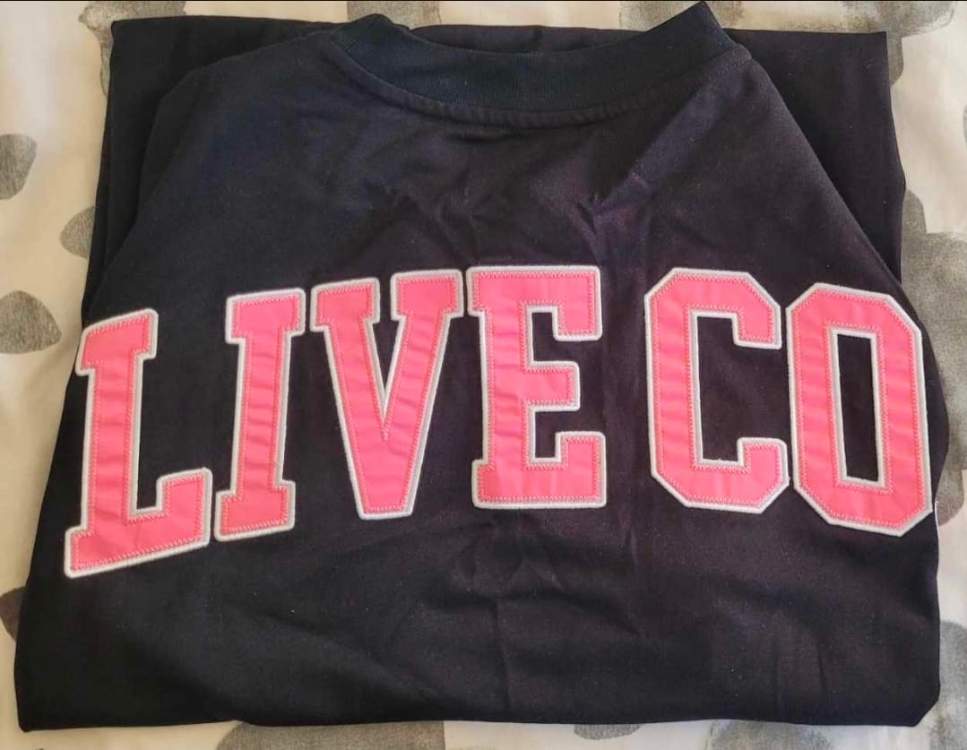 Customer photo review of Pink Statement Tee