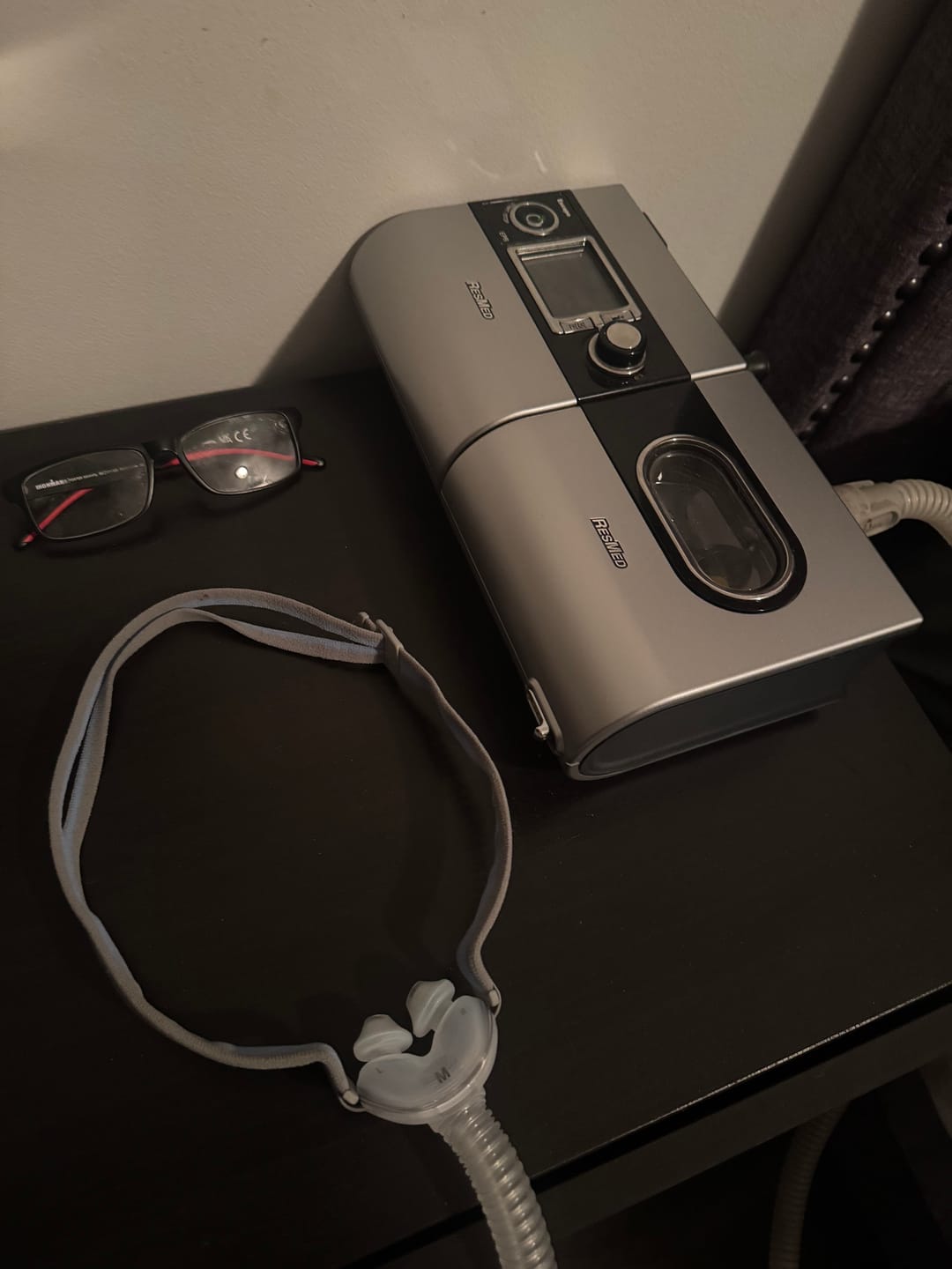 Customer photo review of ResMed AirFit™ P10 Nasal Pillows Complete CPAP Mask System Standard