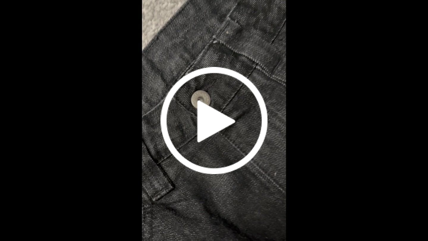 Customer video review of Raw Denim Jeans Black PREORDER