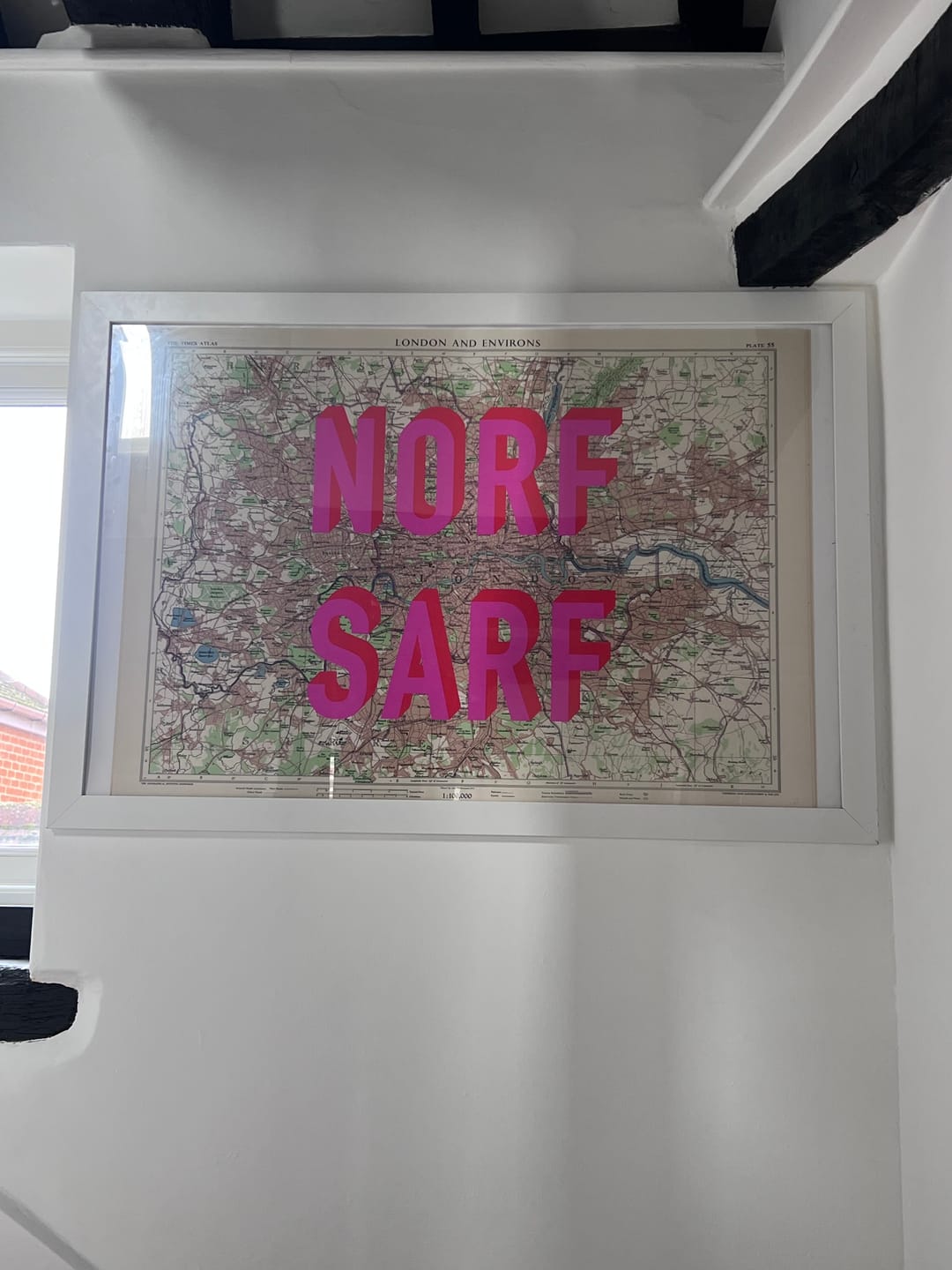 Customer photo review of Custom Pop Art Map Print (Any Location)