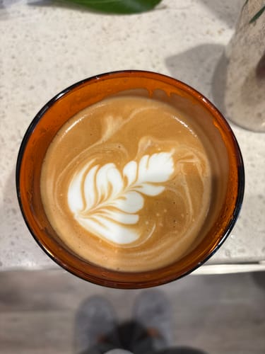Customer photo review of FLUR Latte XL Glasses