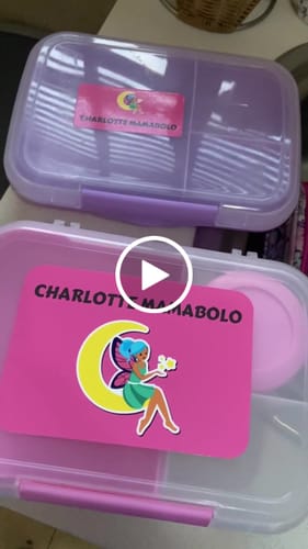 Customer video review of Stationery Tub Labels - Customise your own