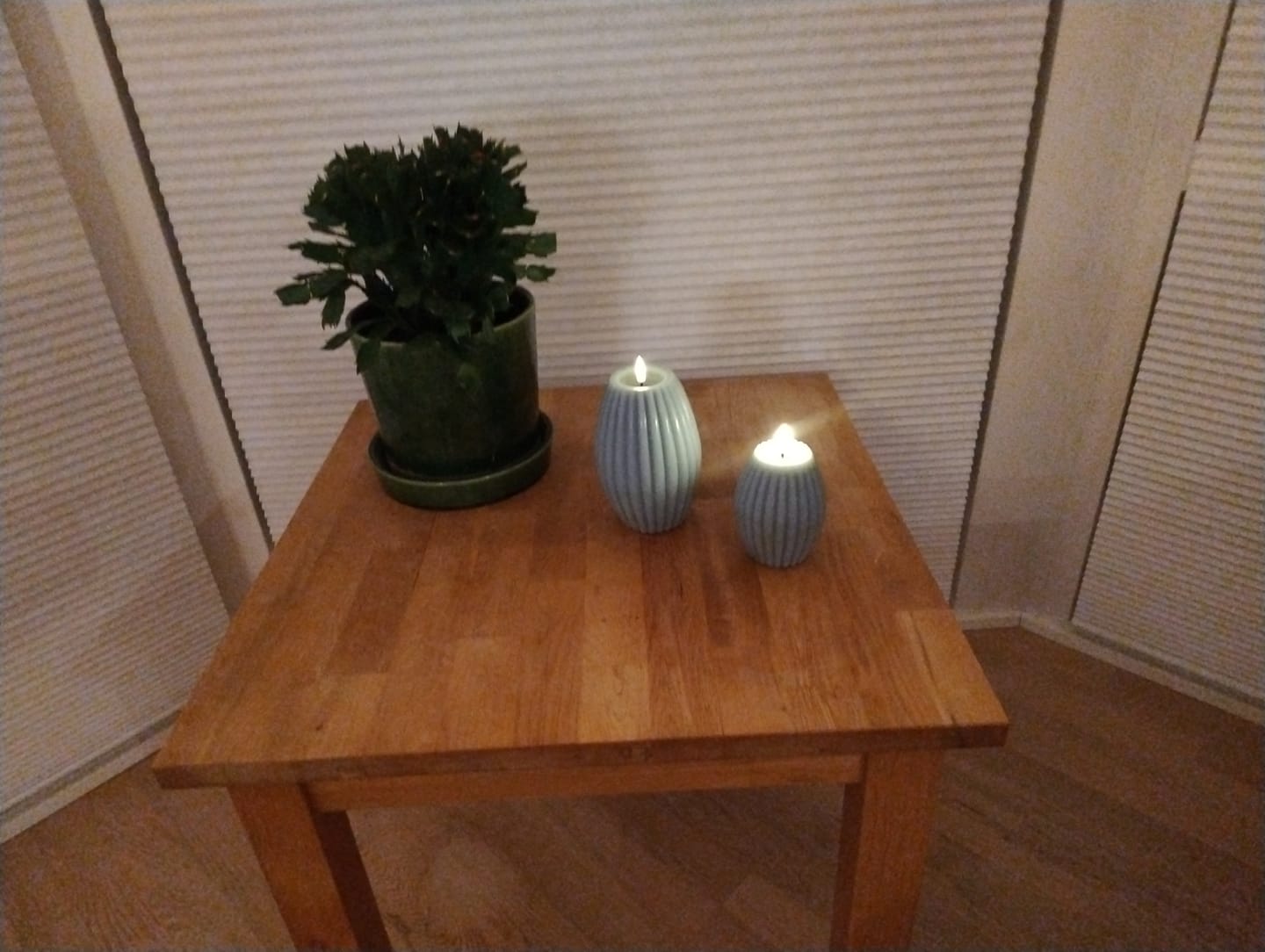 Customer photo review of LED Rillelys D 10 x H 15 cm Salvie grøn