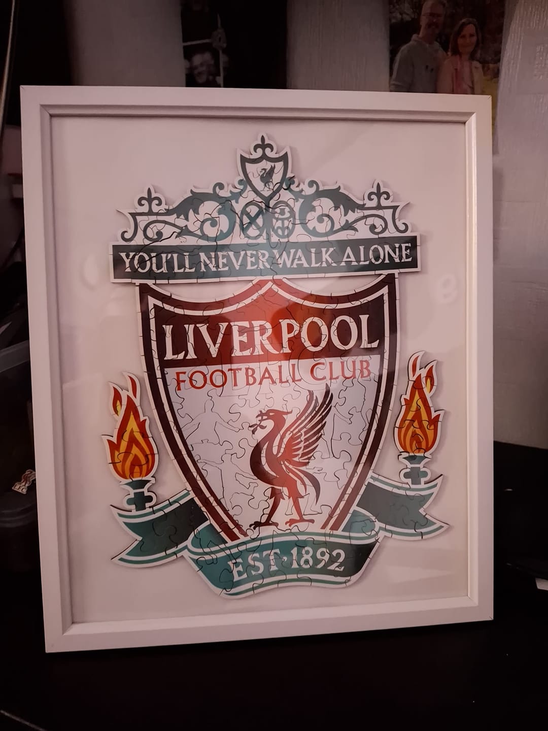 Customer photo review of Liverpool FC® Crest - Wooden Puzzle