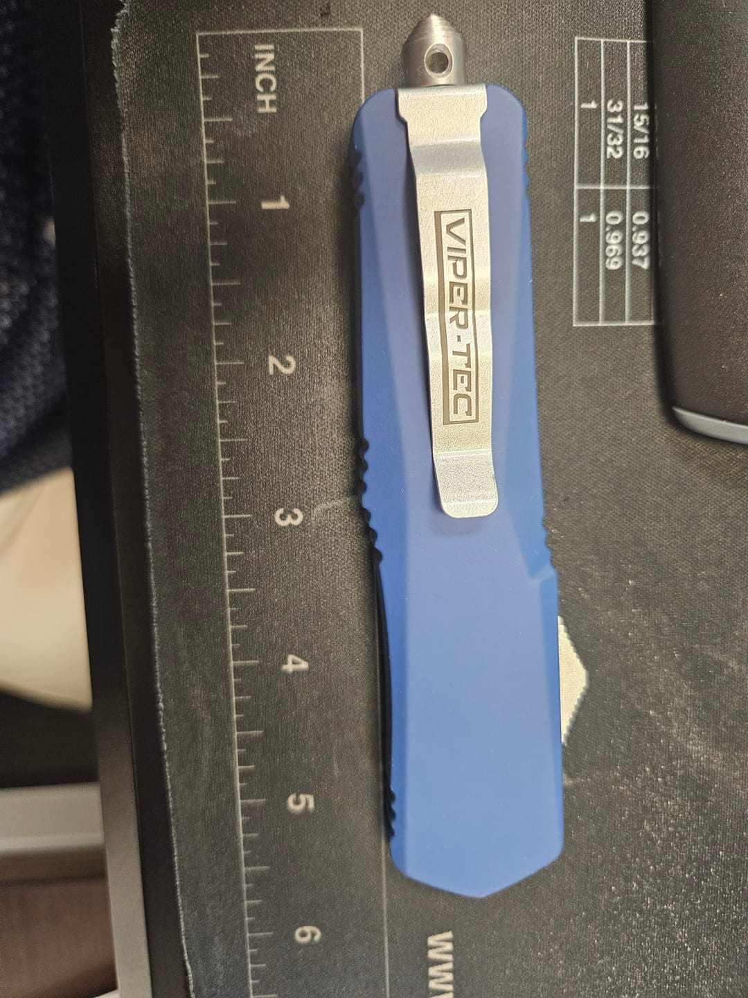 Customer photo review of Blue Ghost OTF Knife (Multiple Blade Styles Available)