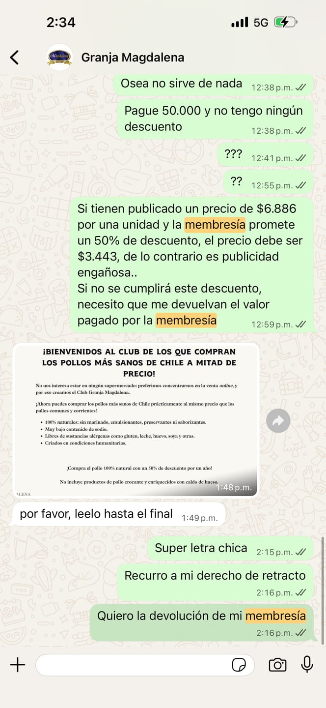 Customer photo review of Club Granja Magdalena