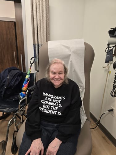 Customer photo review of Immigrants Sweatshirt