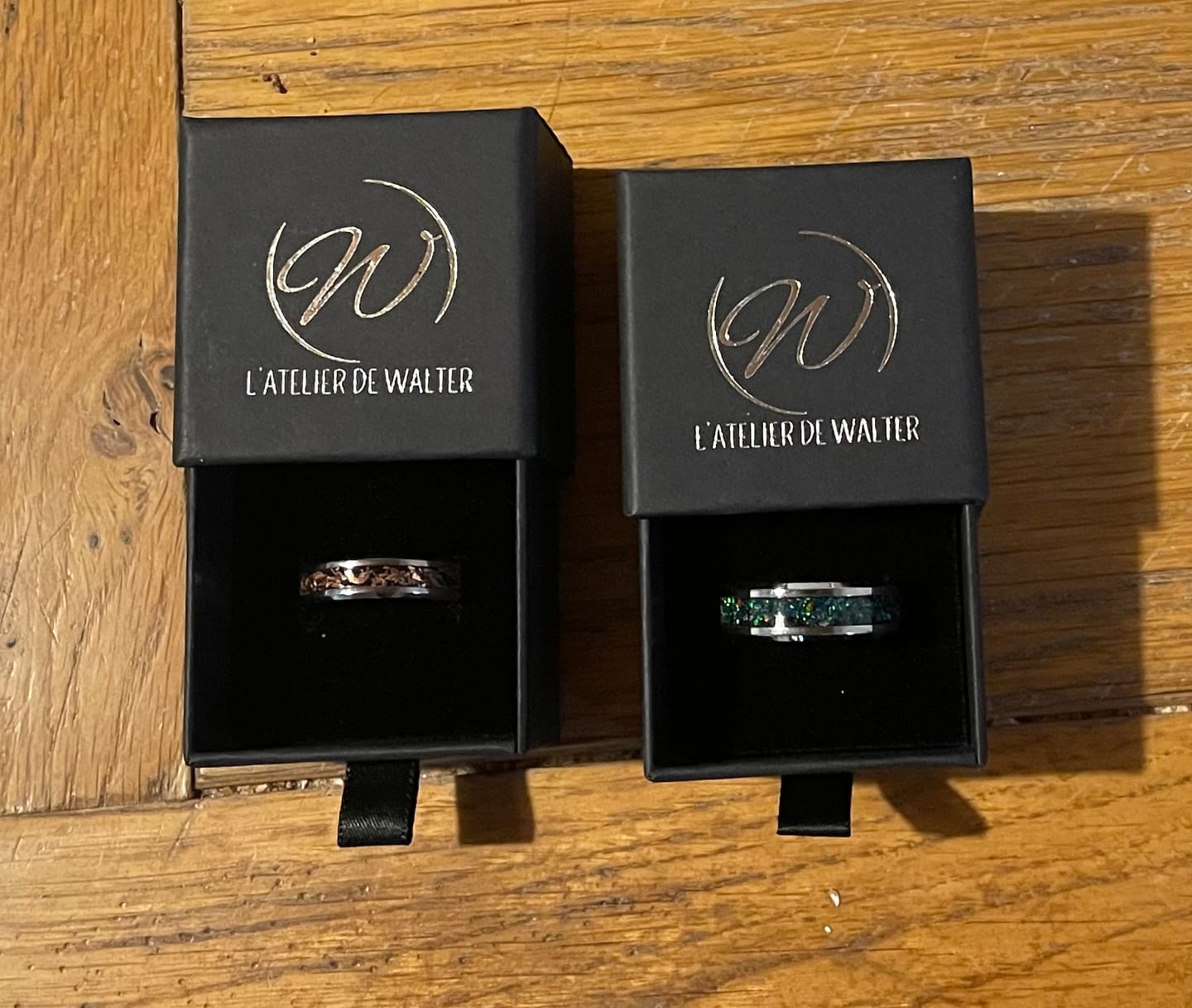 Customer photo review of Bague "L'Énigme Cuivrée" - Tungstène