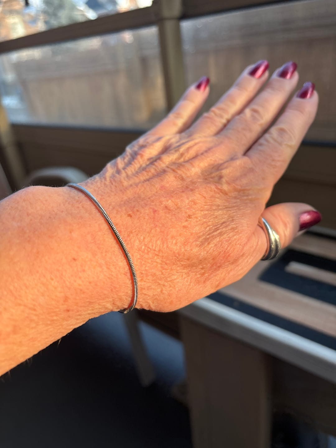 Customer photo review of Minimal Square Bracelet