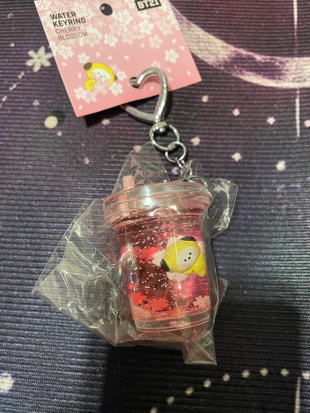 Customer photo review of BT21 - CHERRY BLOSSOM MININI WATER KEYRING