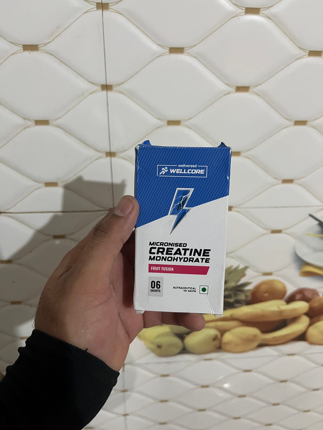 Customer photo review of Wellcore - Pure Micronised Creatine Monohydrate | Fruit Fusion (6 Sachets)