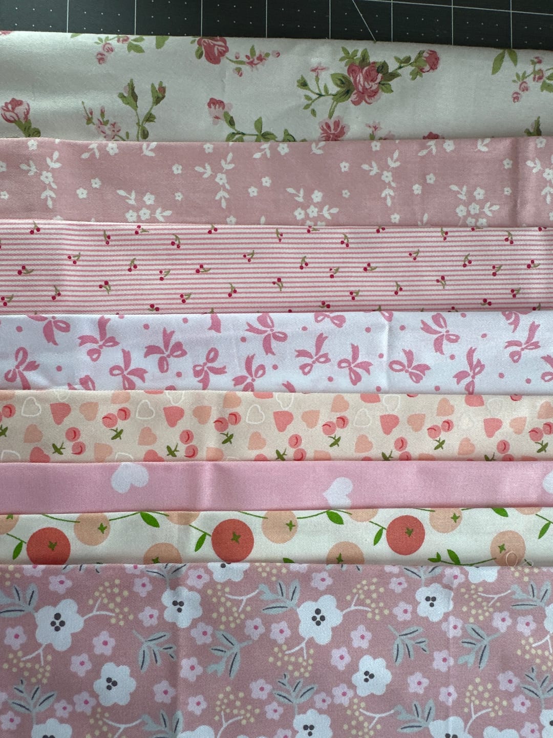 Customer photo review of Sweet Pink Cherry Bliss - Fat Quarter Bundle