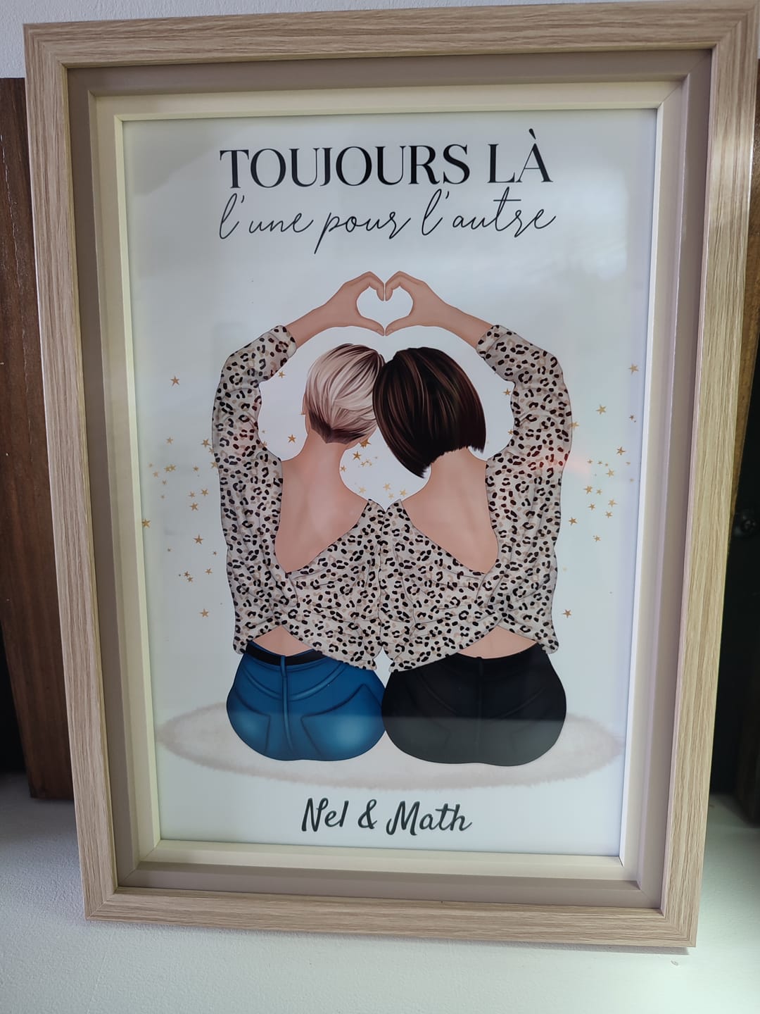 Customer photo review of Affiche Personnalisée - Meilleures Amies