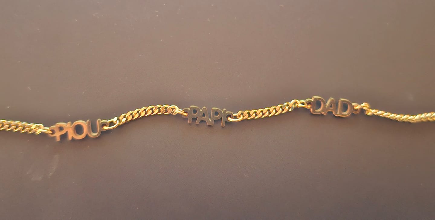 Customer photo review of Custom Name Bracelet