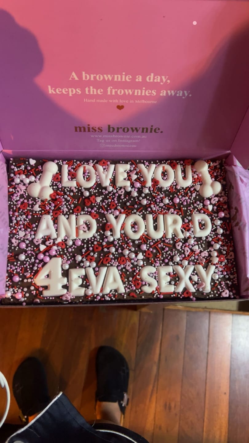 Customer photo review of D!ck Brownie · Large