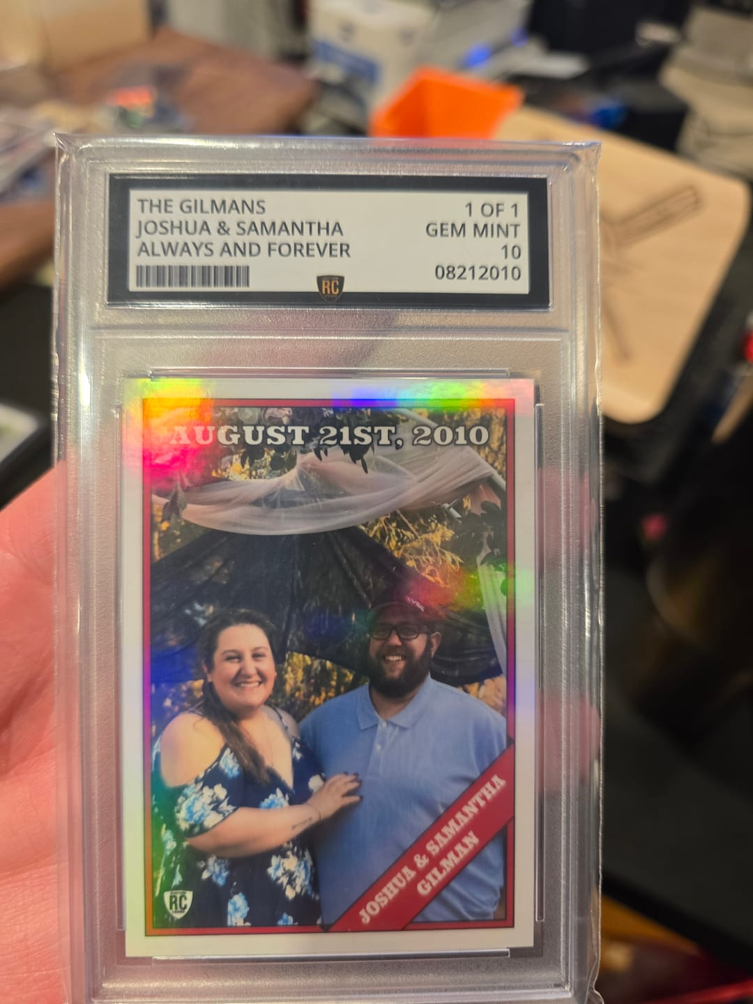 Customer photo review of Valentines Day Graded Card (Quick Buy)
