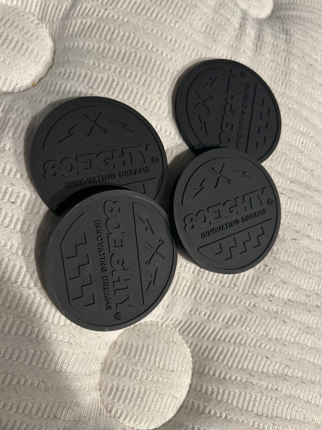 Customer photo review of 80Eighty® Cup Holder Coaster Set