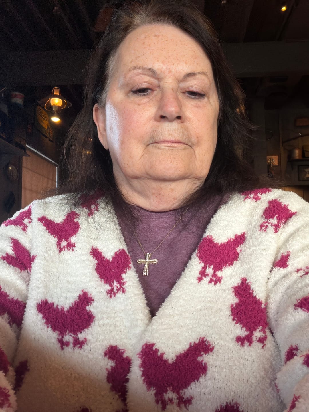 Customer photo review of Pink Chicken Luxe Cardigan