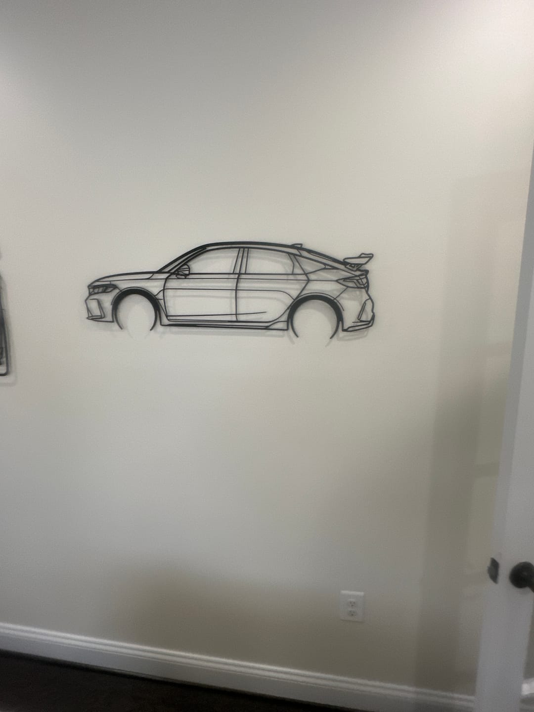 Customer photo review of Civic Type R FL5 2023 Detailed Silhouette Metal Wall Art