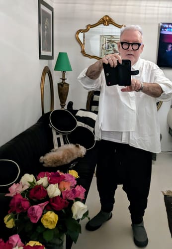 Customer photo review of Dropped Casual Trousers