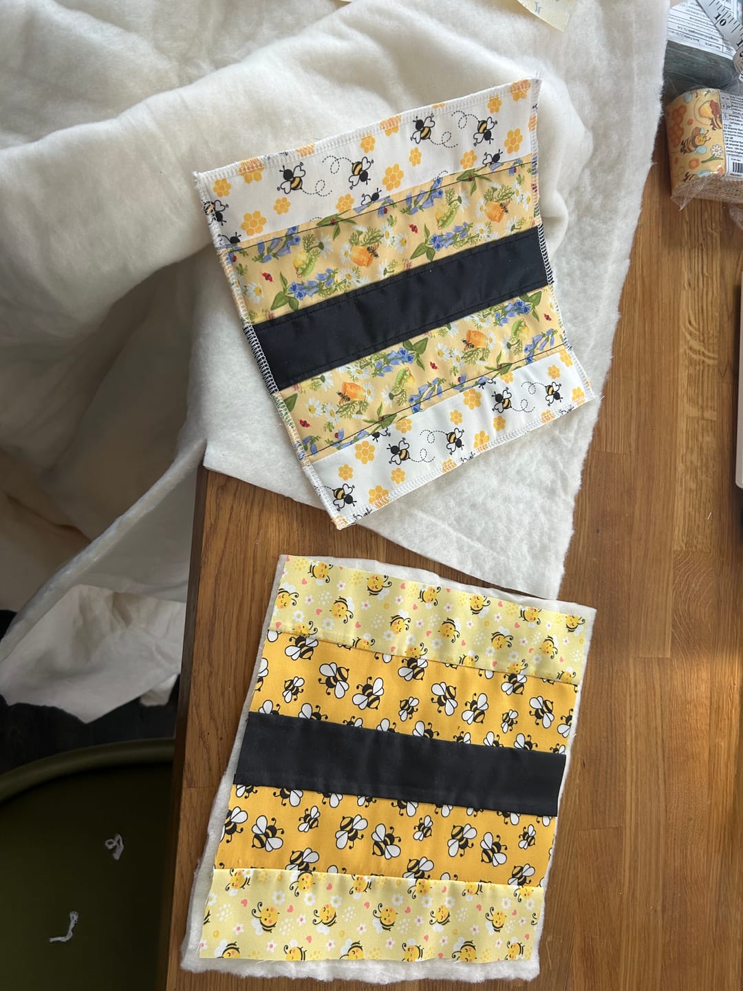 Customer photo review of 2 Metre Bag Wadding / Batting Bundle