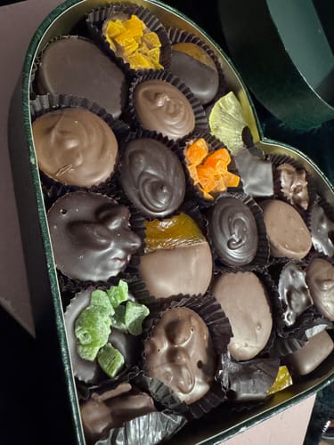 Customer photo review of Chocolate Essentials Heart Gift Box