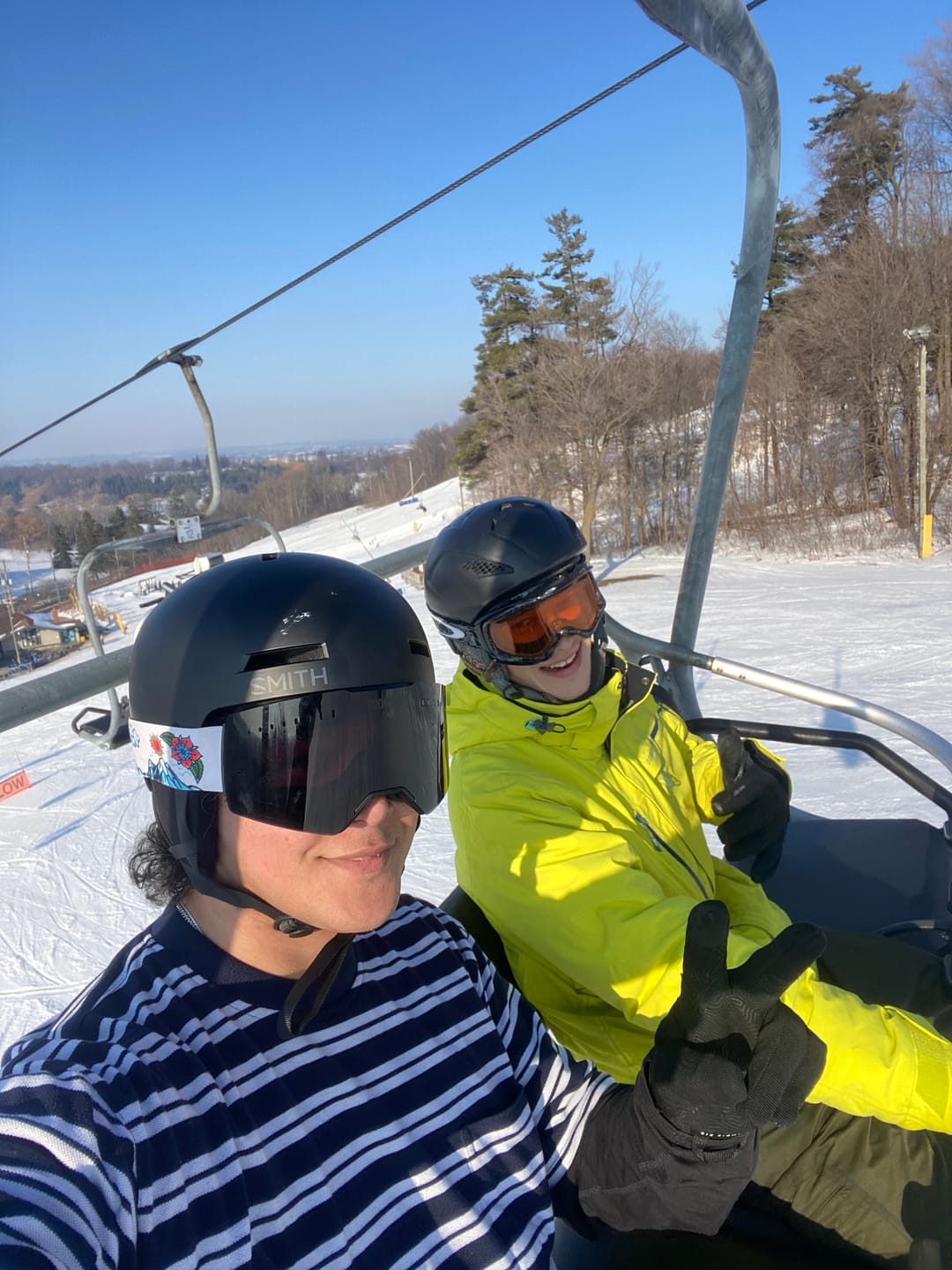 Customer photo review of The Valorie Snow Goggle - Photochromic Black Lens
