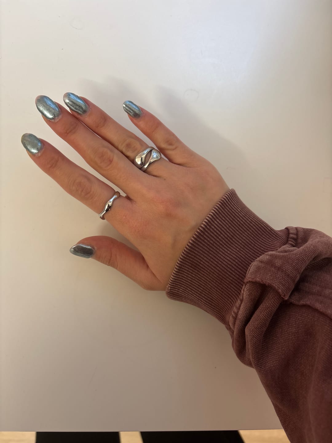 Customer photo review of Popular Meltdown Ring 14K Vergoldet