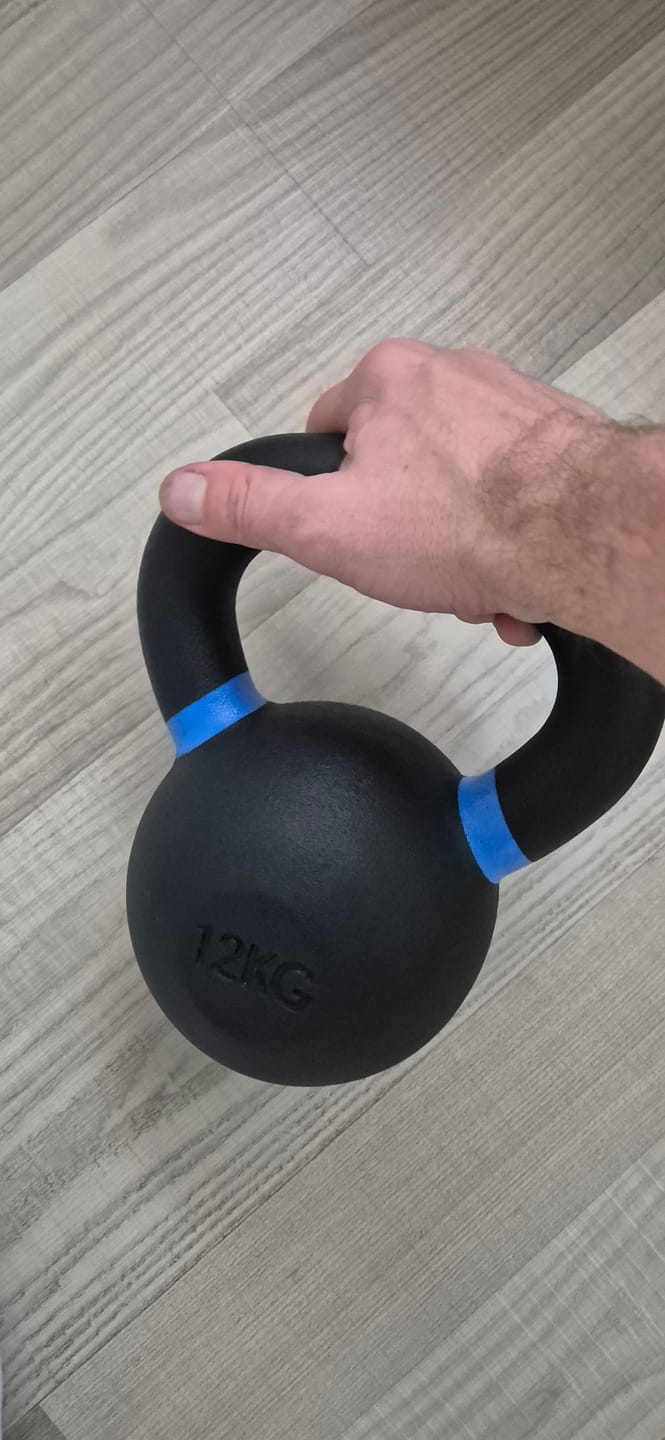 Customer photo review of Strength Shop Cast Iron Kettlebells - Single Mould, Powder Coated, 4-64KG